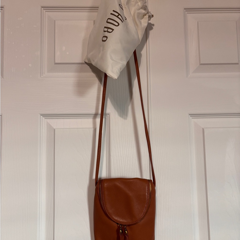 HOBO Tan Leather Crossbody Bag